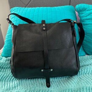 Soft Black Italian Leather Convertible Purse by Rossi Purchased in Florence